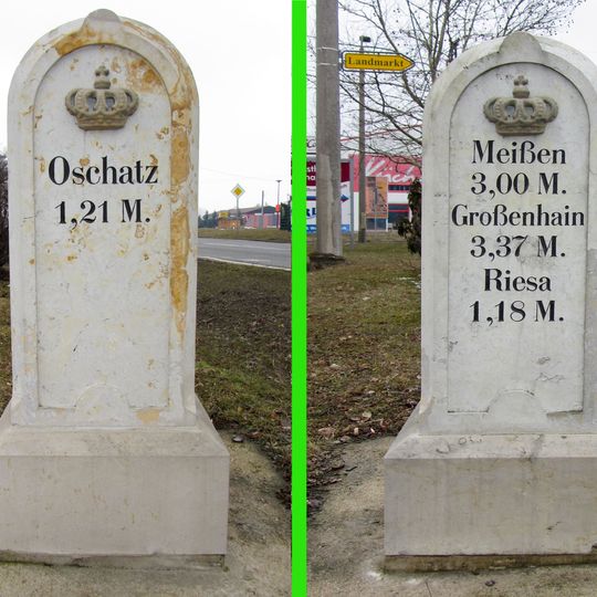 Königlich-Sächsischer Meilenstein Seerhausen