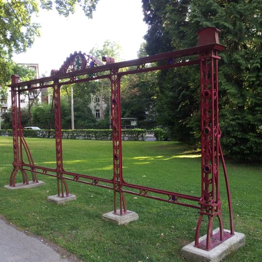 Werbetafel beim Hilmteich