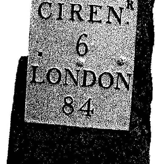 Milestone, opp. Marston Meysey Caravan Park; E of bus shelter.