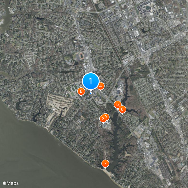 Christopher Newport University Mappa