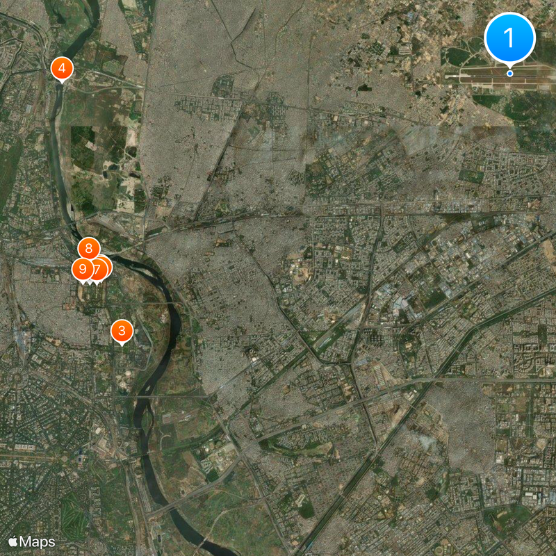 Hindon Airport Map