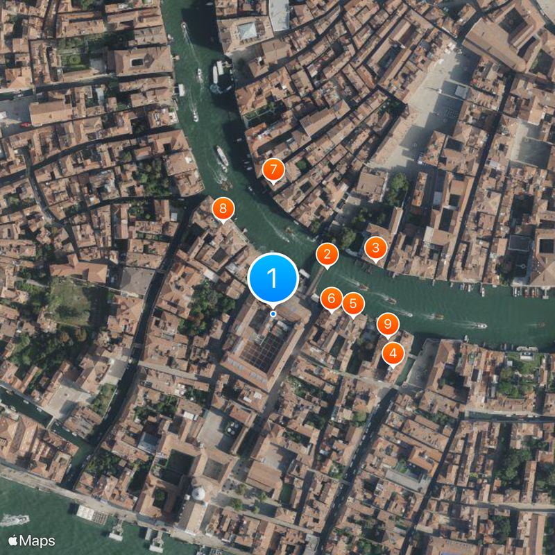 Galería de la Academia de Venecia Mapa