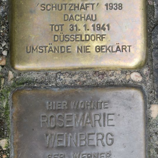 Stolperstein dedicated to Hermann Weinberg