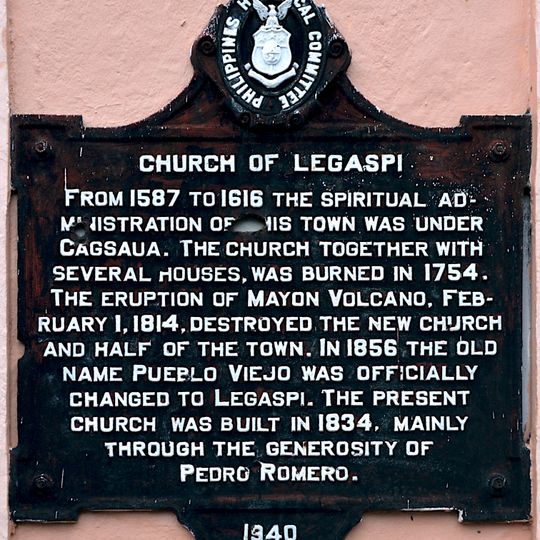 Church of Legaspi historical marker