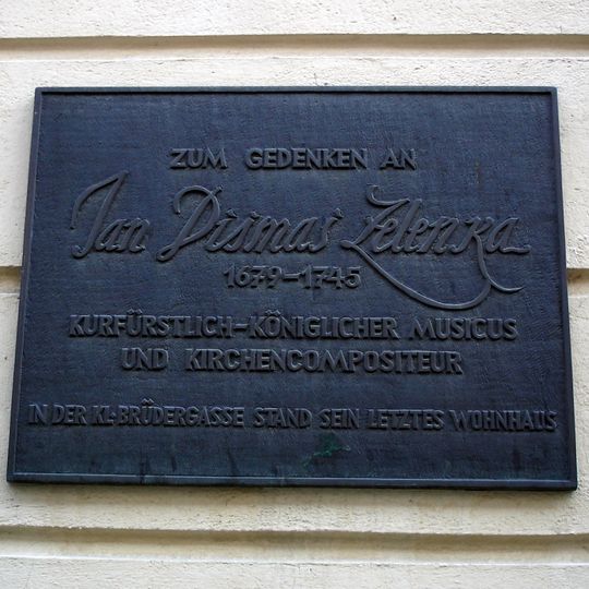 Gedenktafel Jan Dismas Zelenka