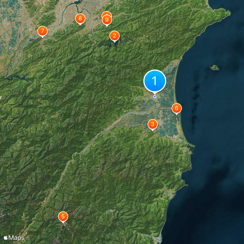 Condado de Yilan Mapa