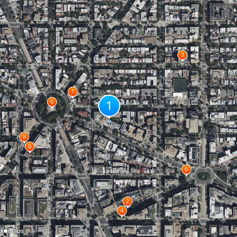 Brookings Institution Map