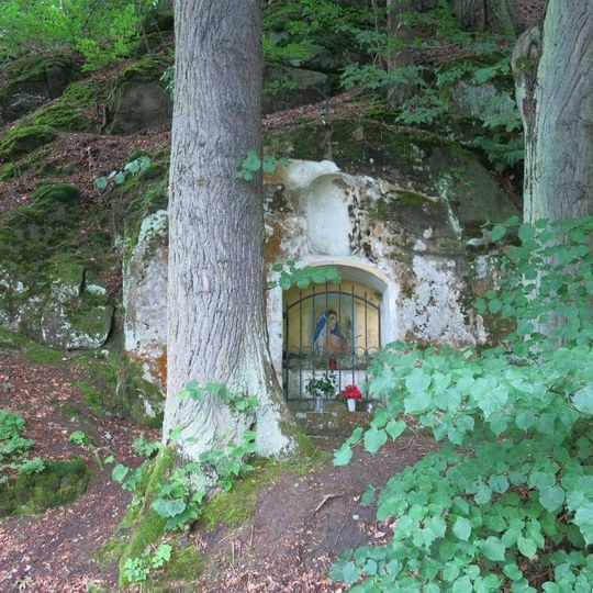 Ovčácká kaplička poblíž mostu v Kamenické ulici v Zákupech