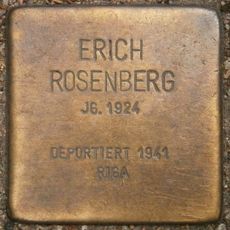 Stolperstein dedicated to Erich Rosenberg