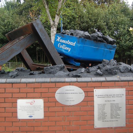Hamstead Colliery memorial