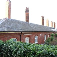 St Catherine's Hospital With Wall And Railings To Front