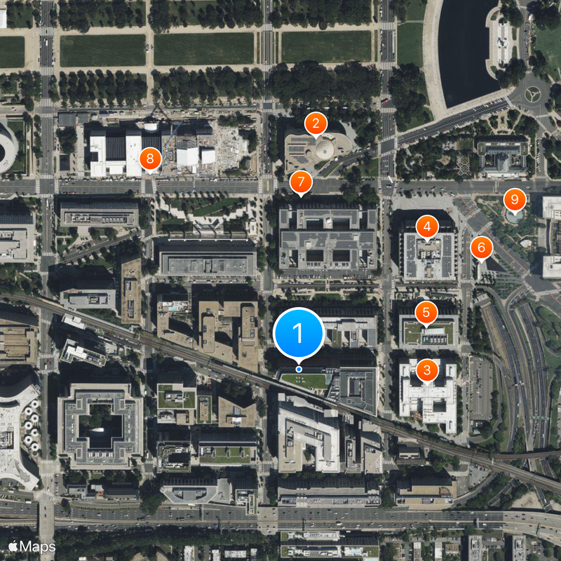 Museu da Bíblia Mapa