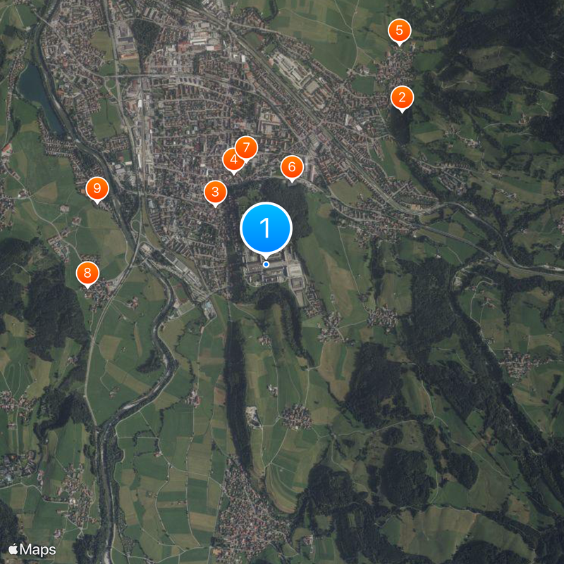 Ordensburg Sonthofen Map