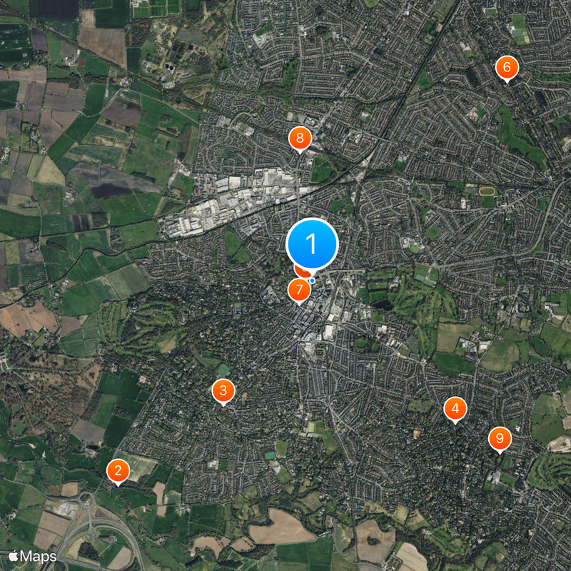 Altrincham and Sale West Mapa