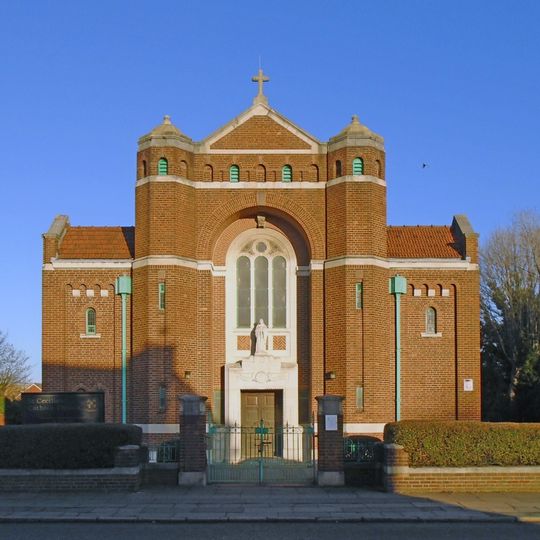 Roman Catholic Church of St Cecilia, including boundary wall, railings, gate piers and gates