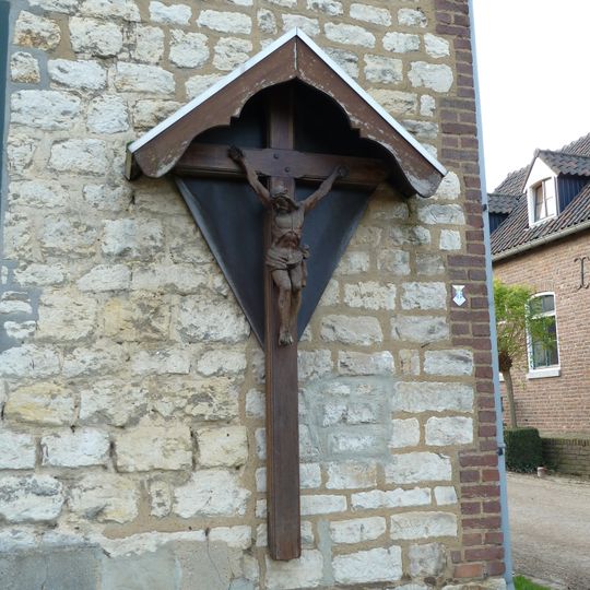 Wegkruis met houten corpus Bosschenhuizen 13