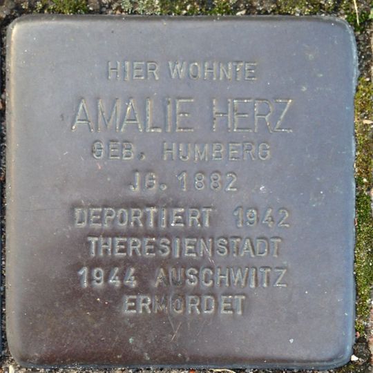 Stolperstein für Amalie Herz