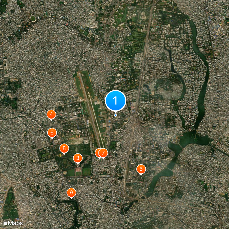 BAF Shaheen College Dhaka Map