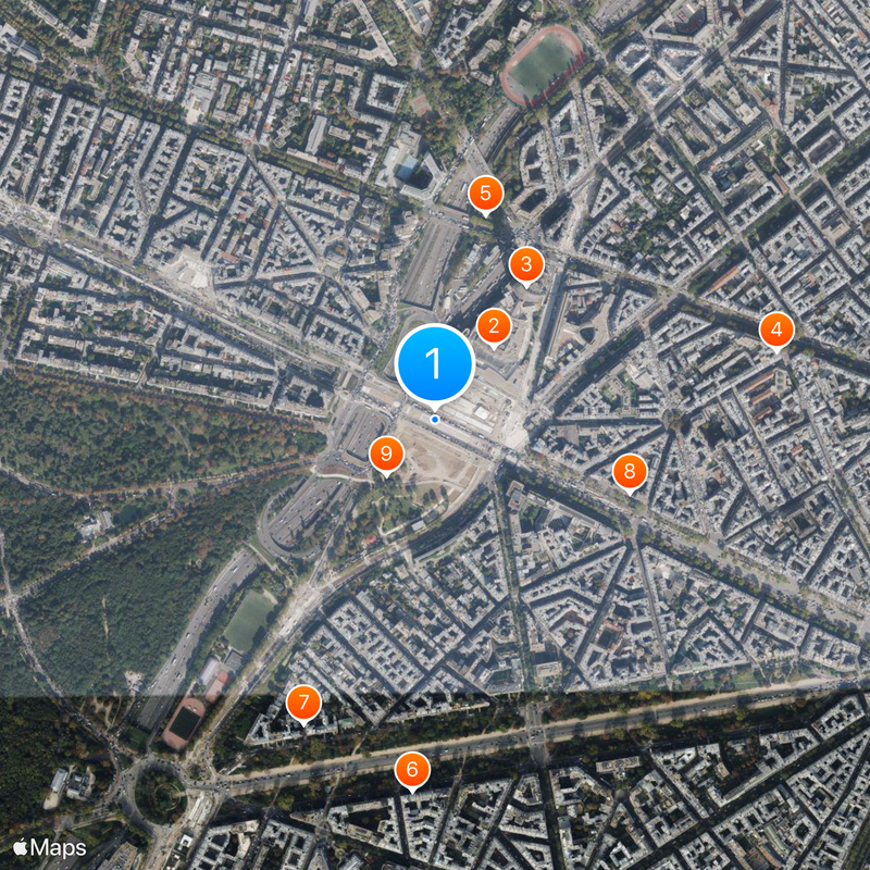 Porte Maillot Map