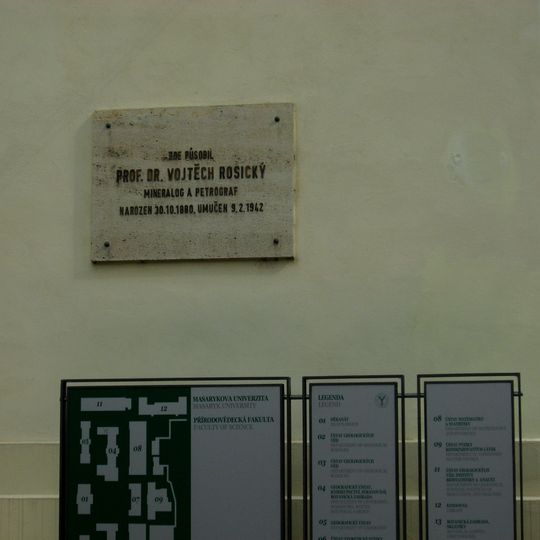 Pamětní deska Vojtěcha Rosického