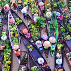 Schwimmender Markt Lok Baintan