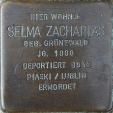 Stolperstein en memoria de Selma Zacharias