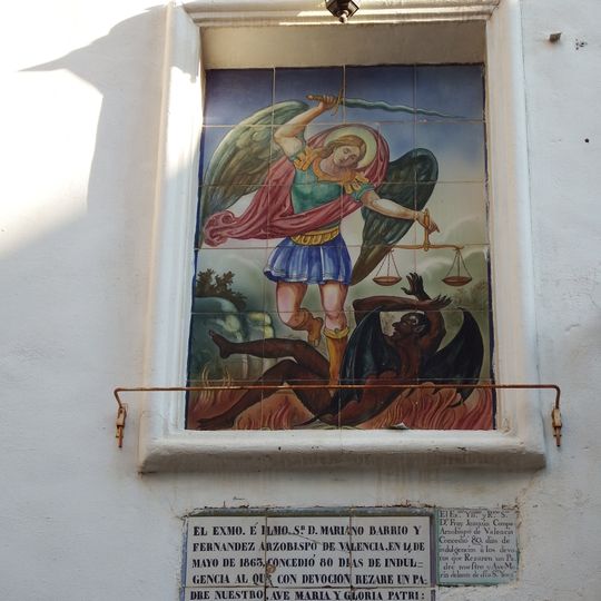 Ceramic panel of Saint Michael