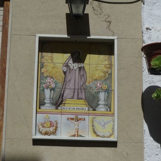 Ceramic panel of Our Lady of the Sorrows