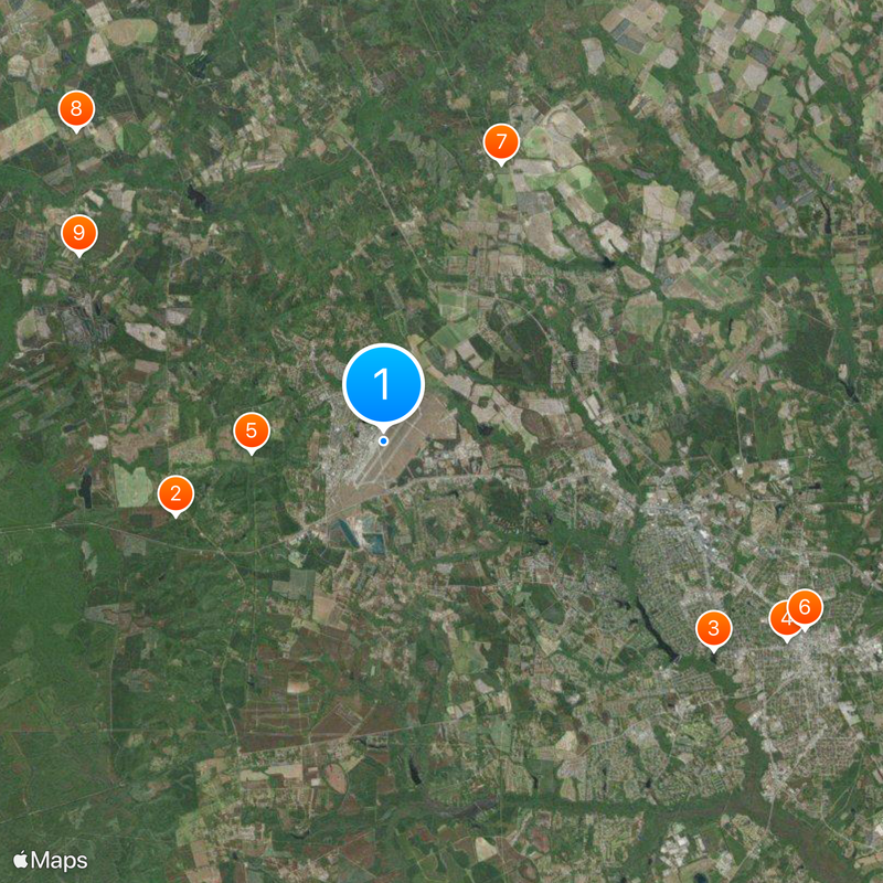 Shaw Air Force Base Map
