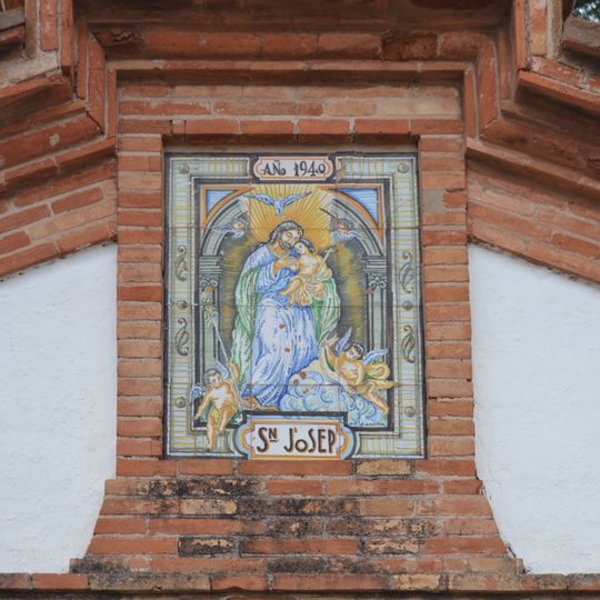 Retablo cerámico de San José