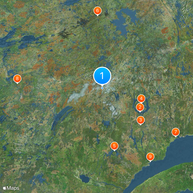 Tarcza Kanadyjska Mapa