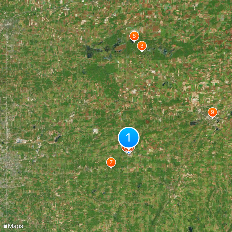 Six Flags Darien Lake Mappa