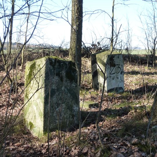 Sächsisch-Preußischer Grenzstein: Pilarpaar Nr. 23