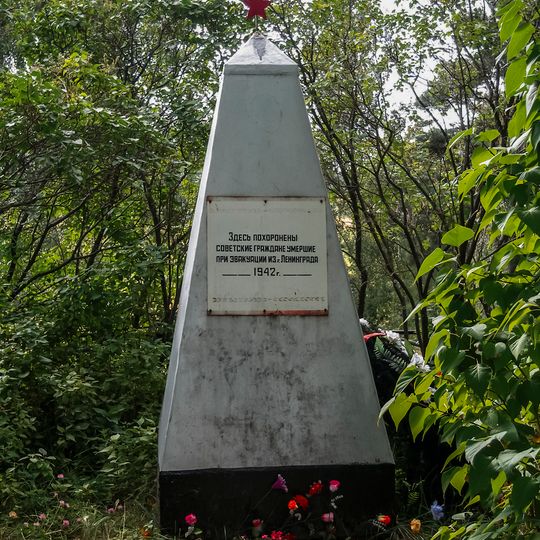Mass grave of Leningrad citizens in Alexandrov