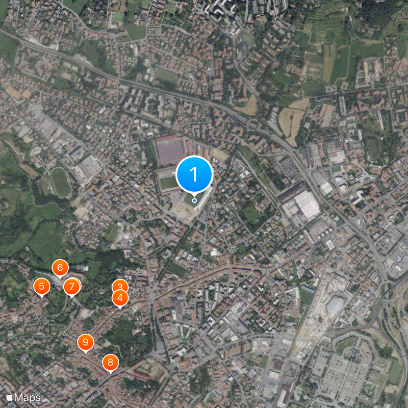 Stadio Atleti Azzurri d'Italia Map