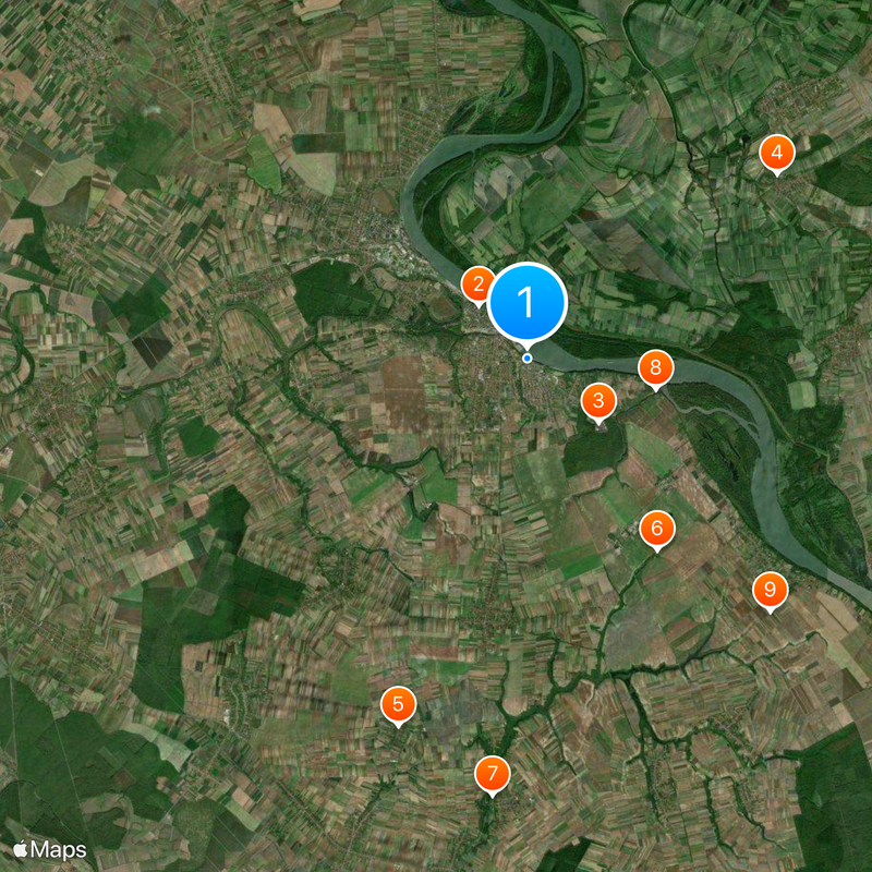 Vukovar water tower Map