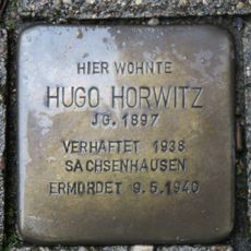 Stolperstein à la mémoire de Hugo Horwitz
