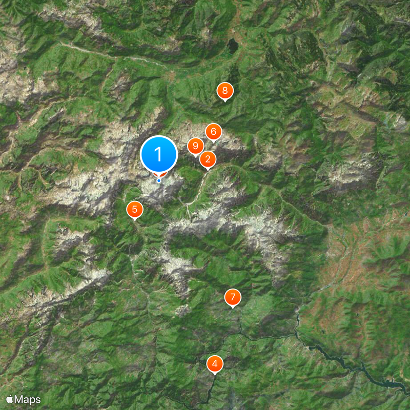 Accursed Mountains Map