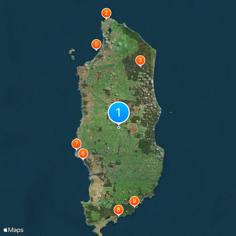 King Island Map
