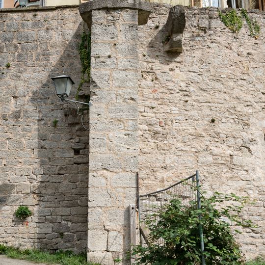 Streichwehr Am Kobolzeller Tor in Rothenburg ob der Tauber