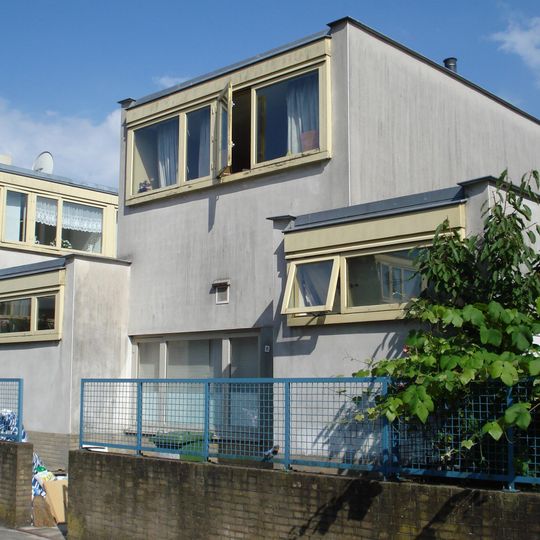 Kubusvorminge eengezinswoningen in de Kiefhoek