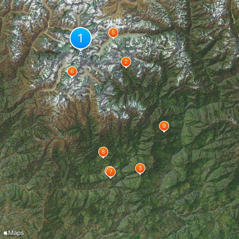 Kangchendzönga Karte