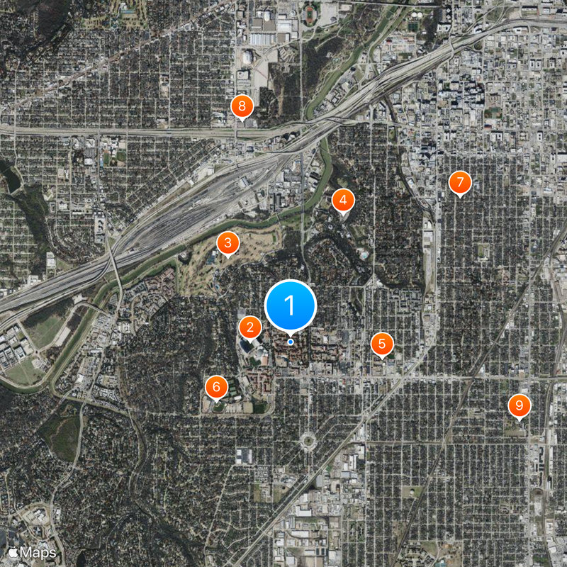 Texas Christian University Map
