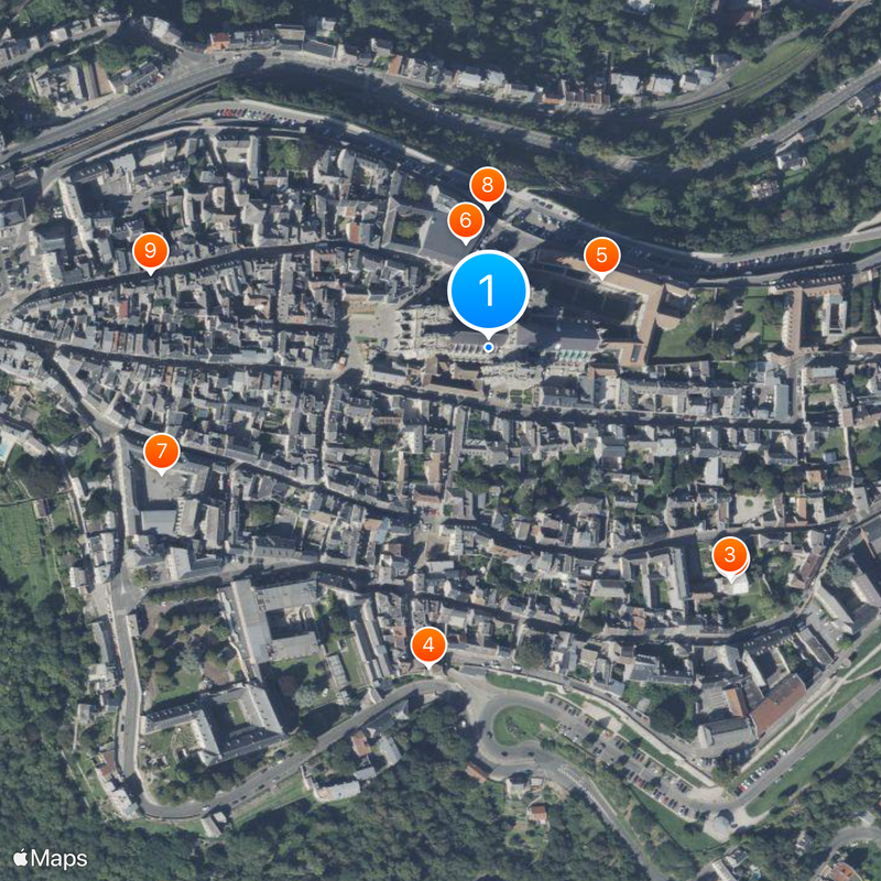 Cattedrale di Notre-Dame Mappa