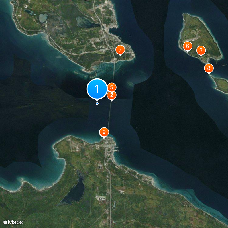 Straits of Mackinac Map