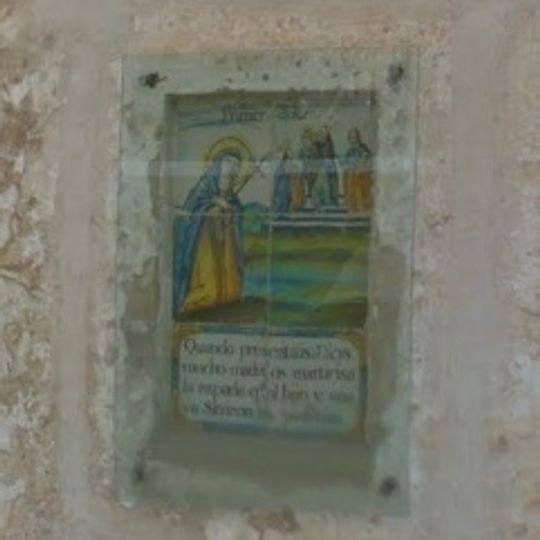 Ceramic panel of the Seven Sorrows of Our Lady