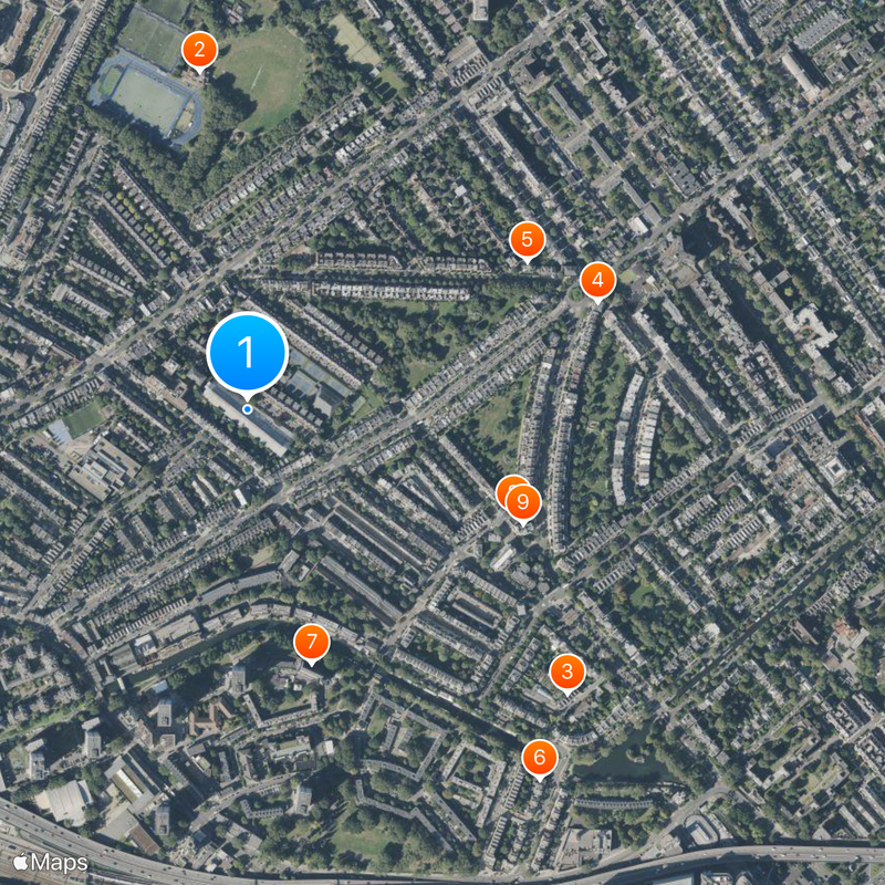 Maida Vale Studios Mappa