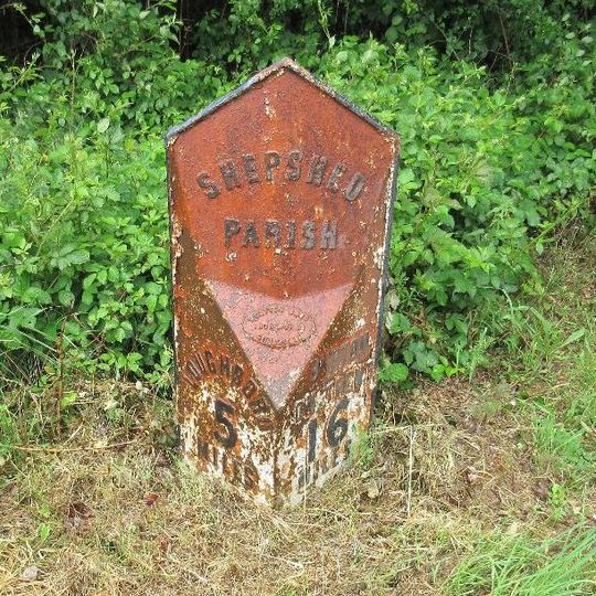Milepost, Ashby Road West, SW of Blackbrook Hill House