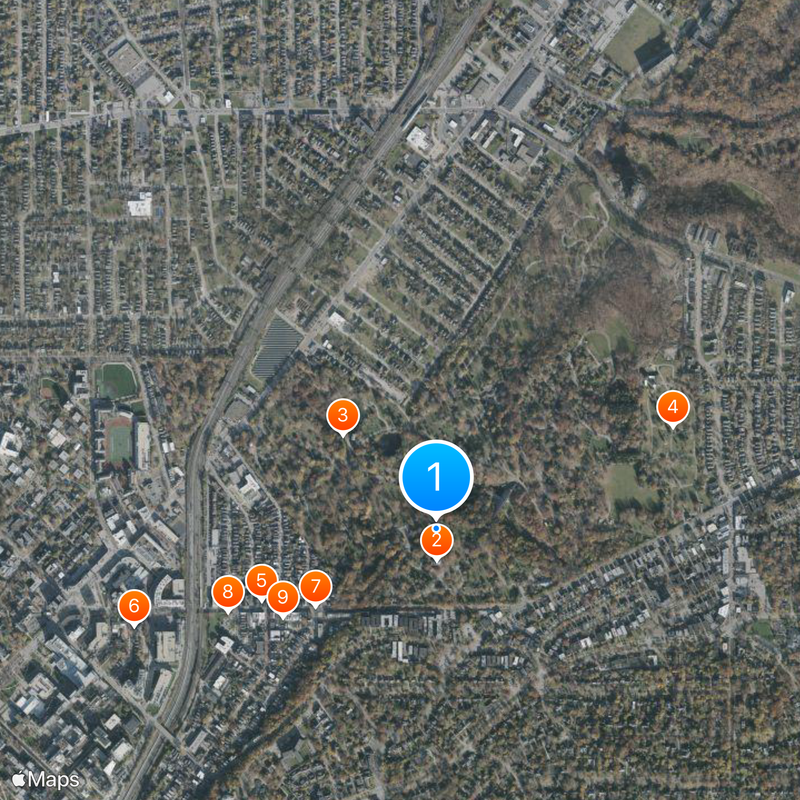 Lake View Cemetery Karte