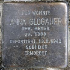 Stolperstein en memoria de Anna Glogauer